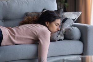 femme, sieste